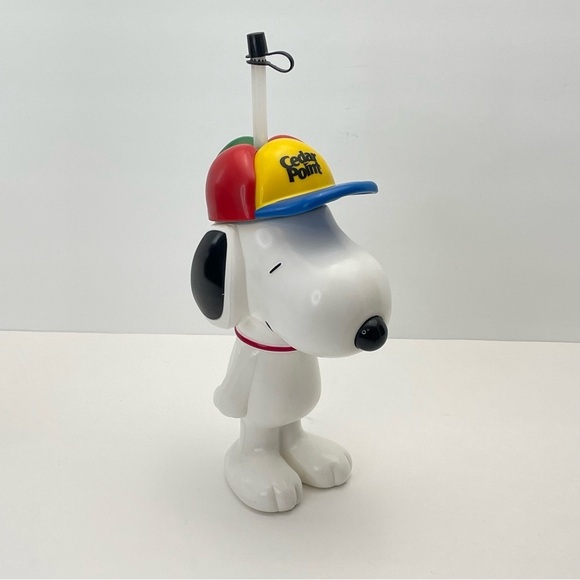 PEANUTS Cedar Point Snoopy Travel Drinking Sip Bottle Cup And Straw - Picture 3 of 15